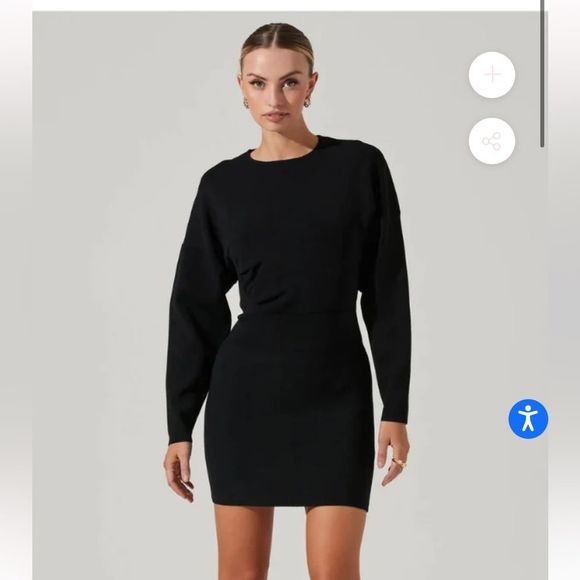 Astr Dresses & Skirts - ASTR THE LABEL - JAYNE RUCHED MINI SWEATER DRESS✨